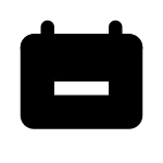 Calendar Minus Fill SVG Icon